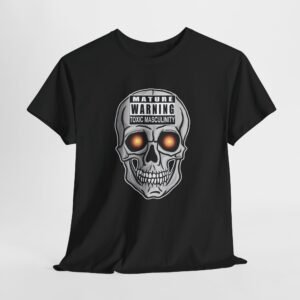 Mature Warning Skull Unisex Heavy Cotton Tee