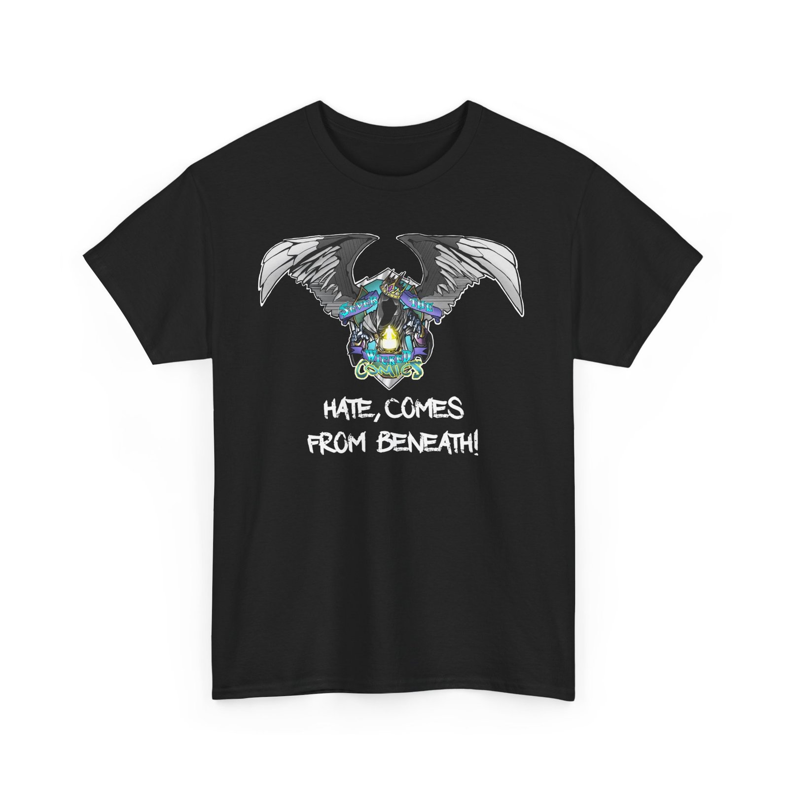 Sever The Wicked Comics Logo Unisex Heavy Cotton Tee - Image 8