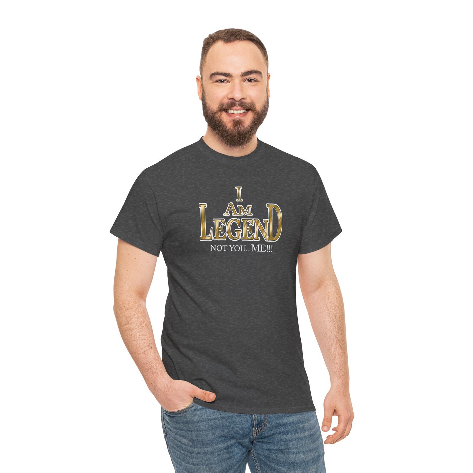 I Am Legend Unisex Heavy Cotton Tee - Image 19