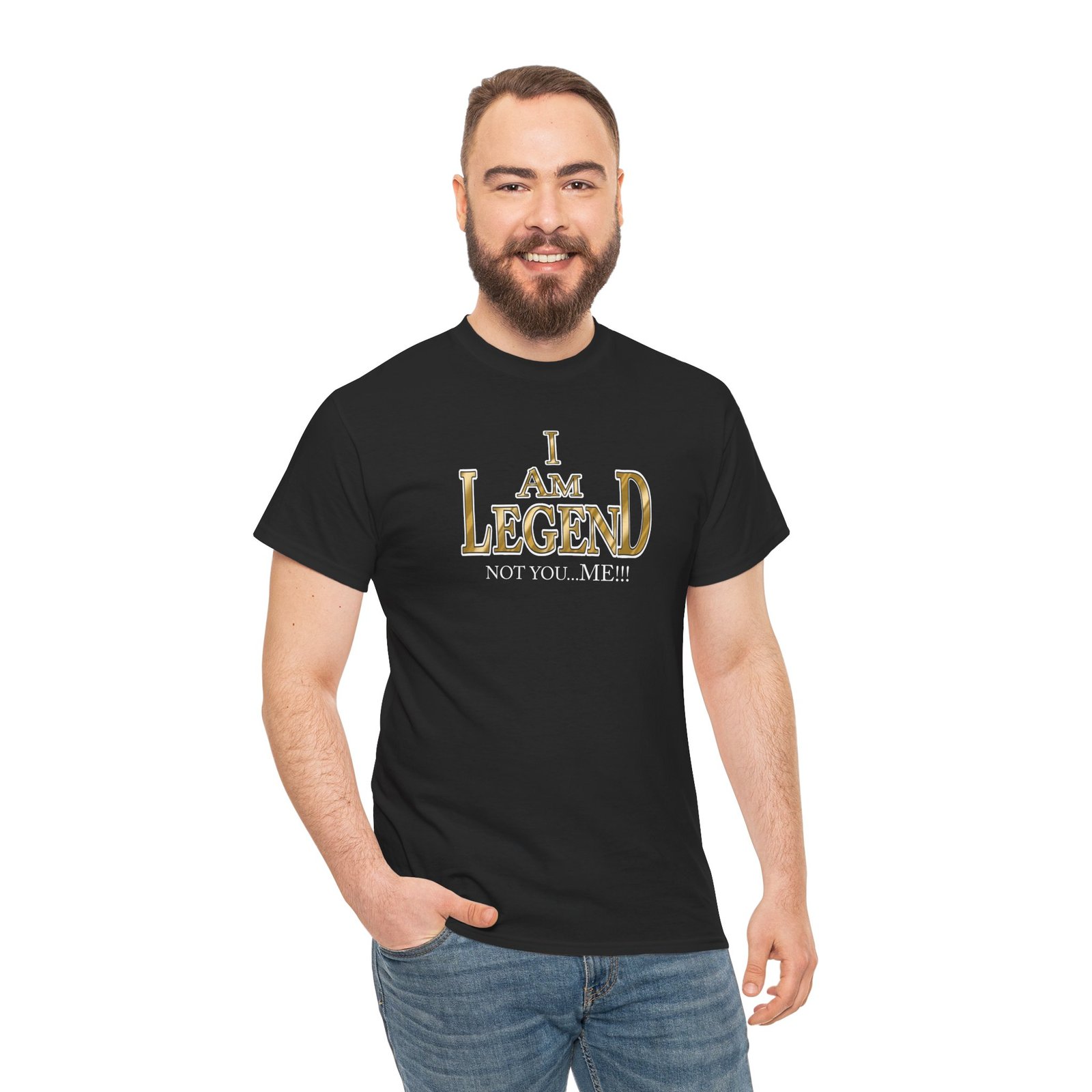 I Am Legend Unisex Heavy Cotton Tee - Image 5