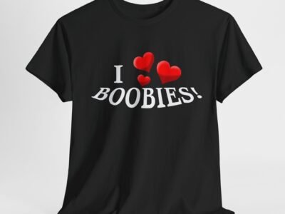 I Love Boobies Unisex Heavy Cotton Tee