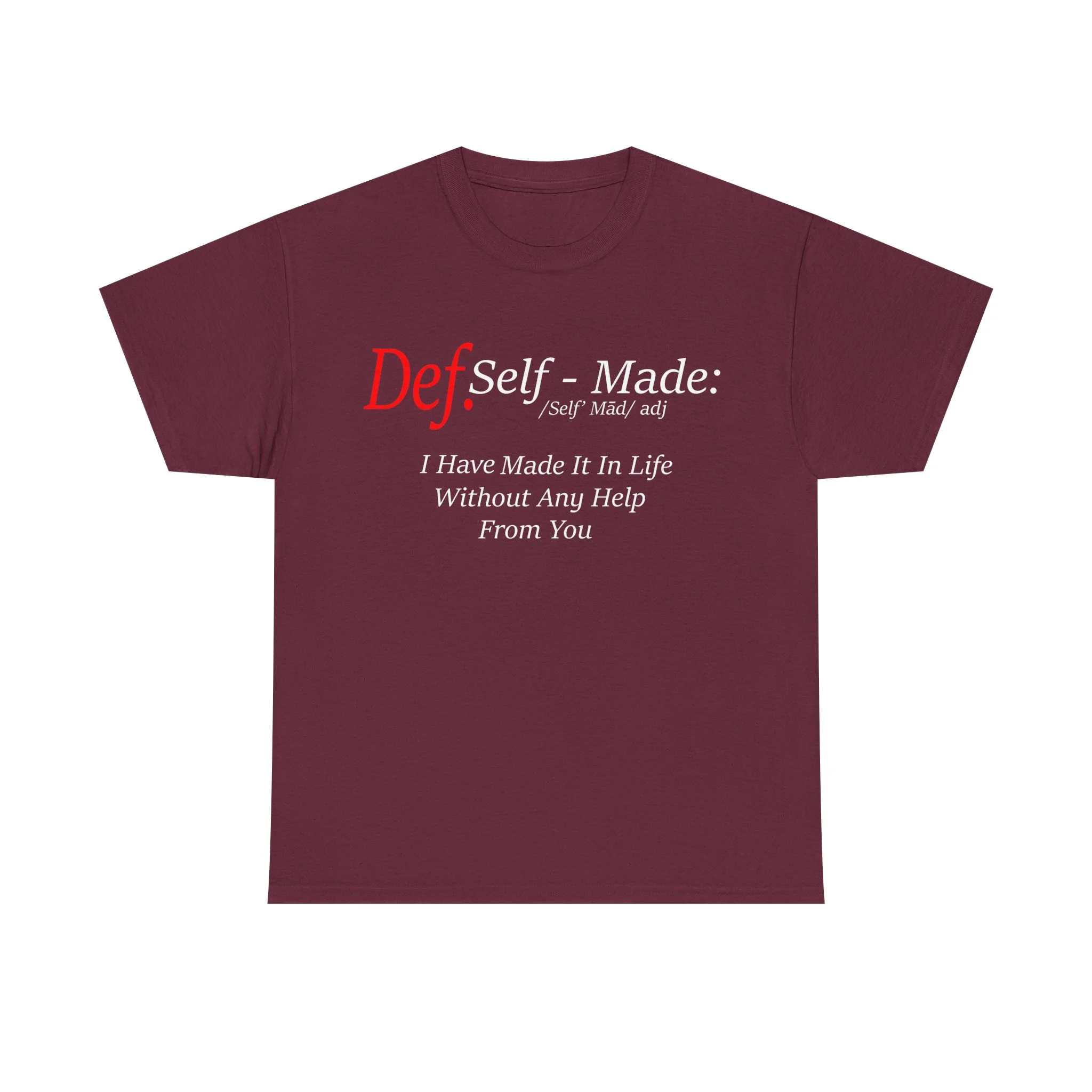 Define Self-Made Unisex Heavy Cotton Tee - Image 5