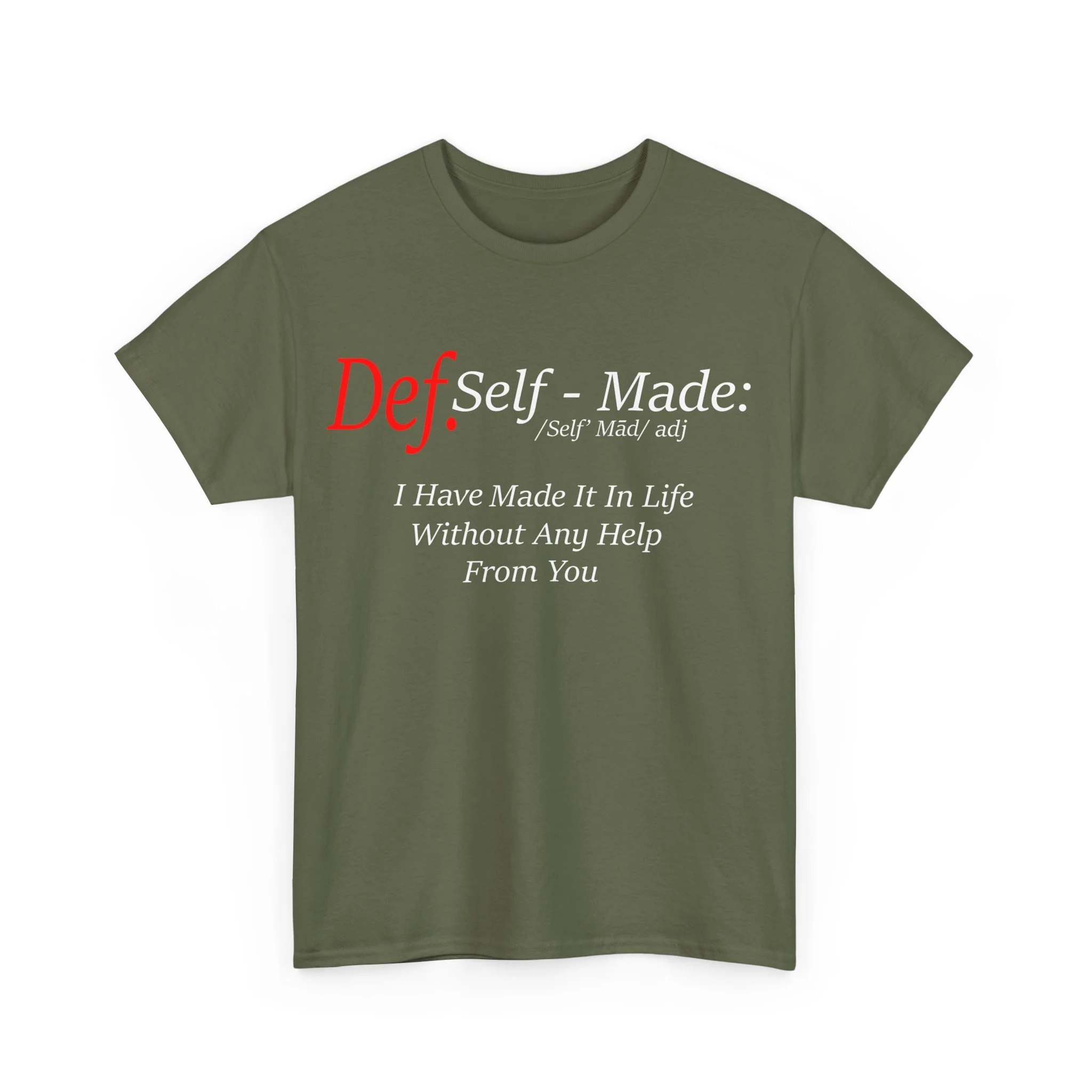 Define Self-Made Unisex Heavy Cotton Tee - Image 15
