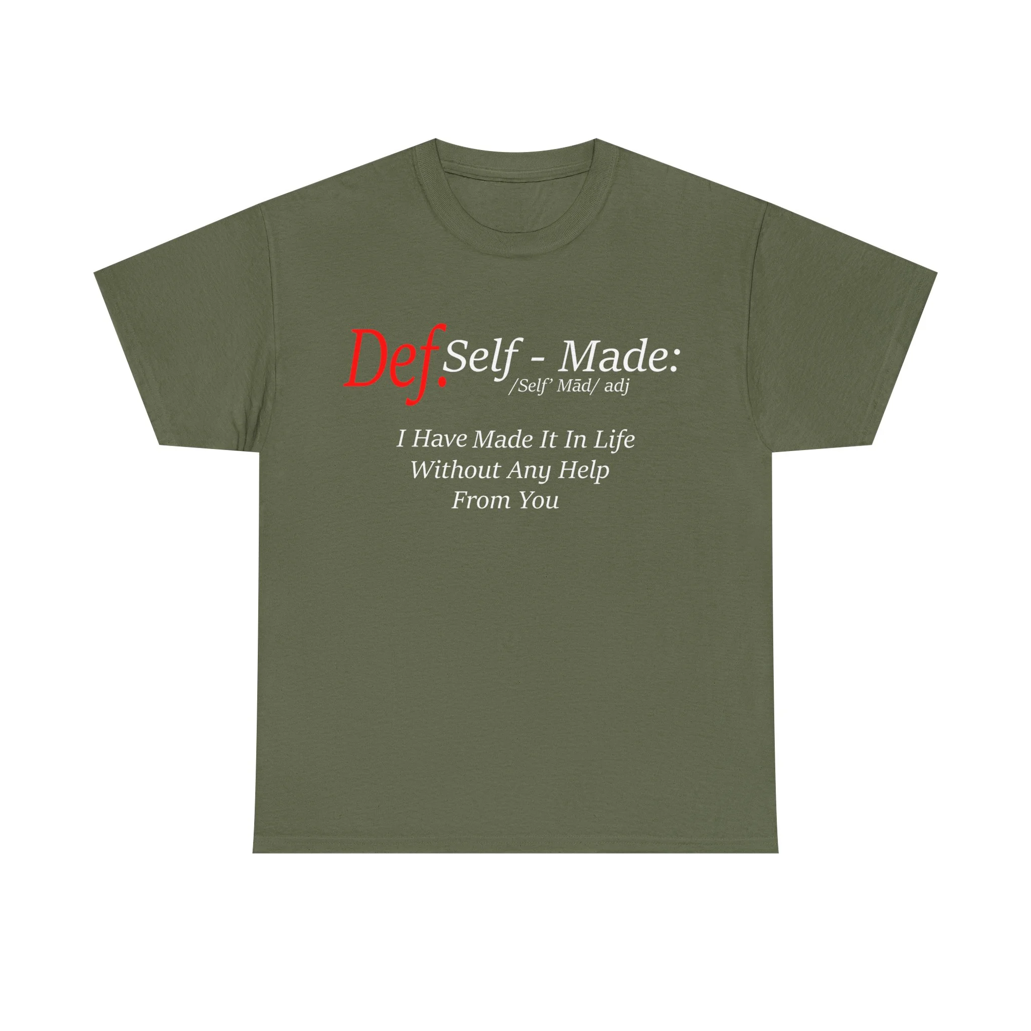 Define Self-Made Unisex Heavy Cotton Tee - Image 13